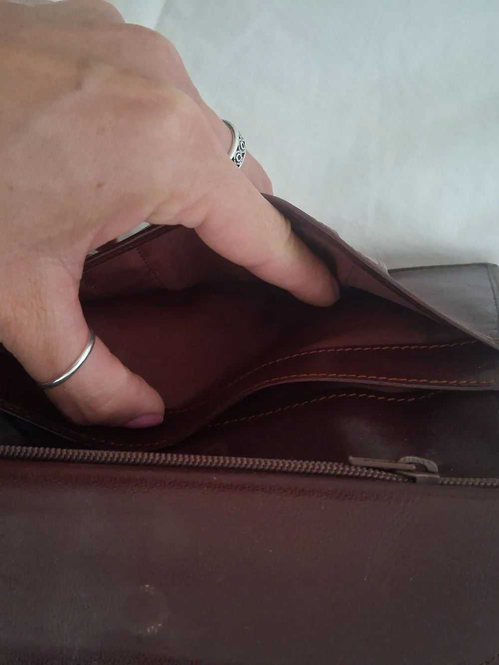 Vintage Polo by Ralph Lauren Brown Leather Bifold Wallet